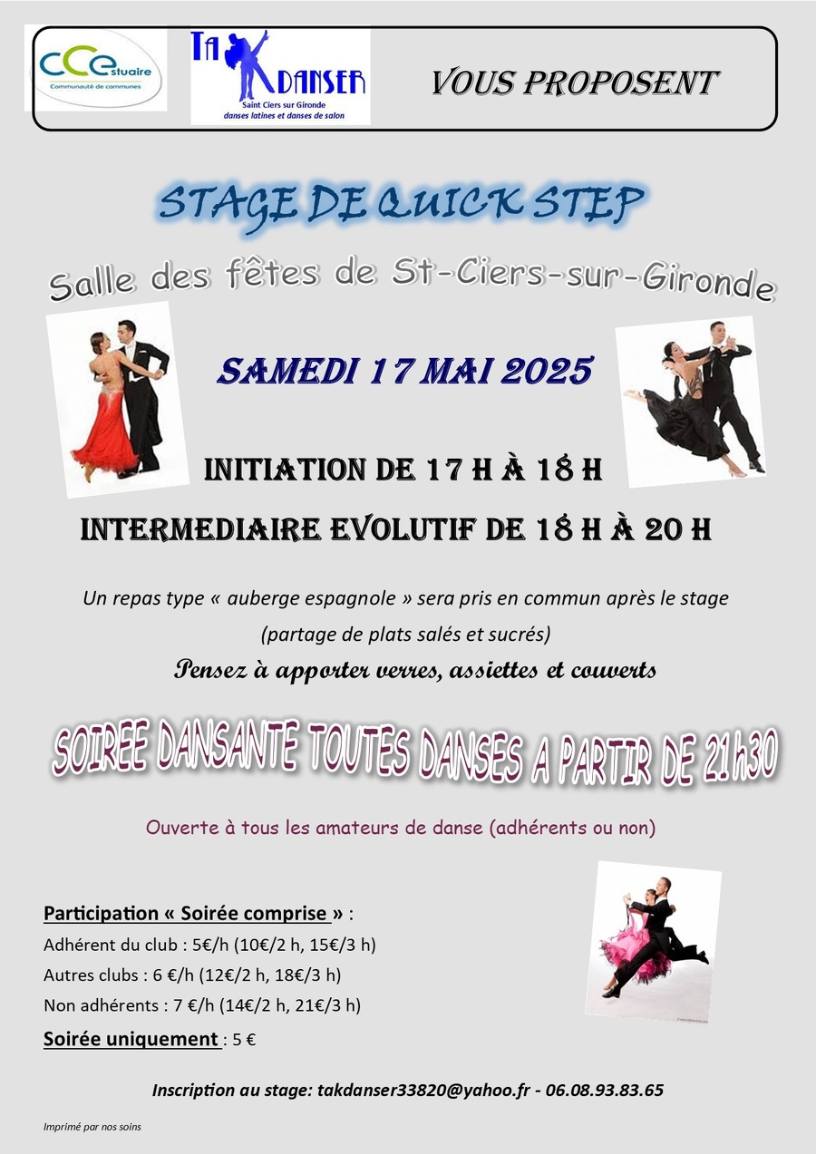 Stage de Danse TA K DANSER