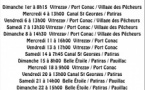 Planning Aviron mois de juin 2025