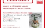 Atelier #Micro-Artistes : Boule à neige.