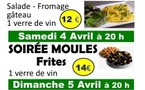 Soirée Moules-Frites Soirée Moules-Frites
