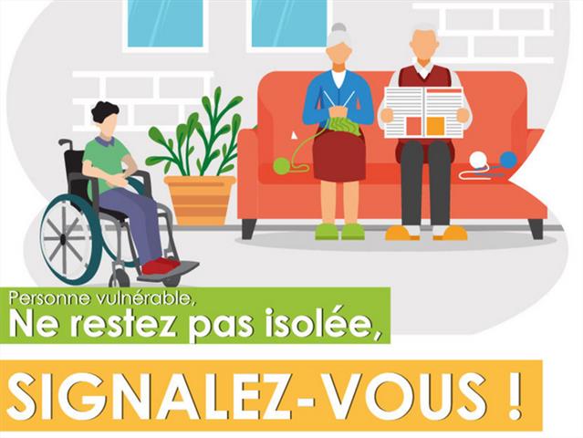 Registre des personnes fragiles : pensez à vous inscrire ! Registre des personnes fragiles : pensez à vous inscrire !
