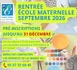 Pré-inscription Maternelle